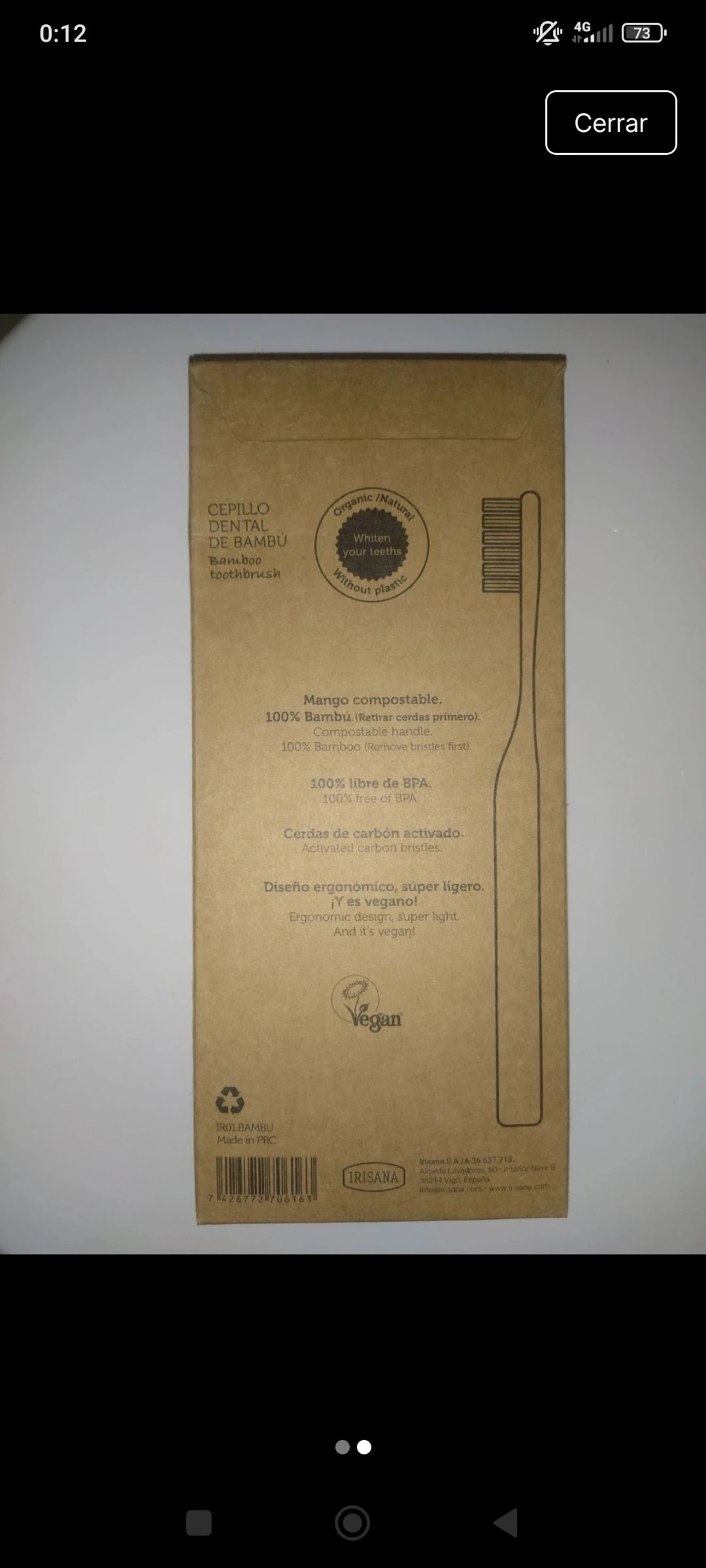 Pacote de 4 escovas de dente de bambu novinhas – photo 2